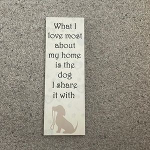 Home decor dog pet walk sign weathered